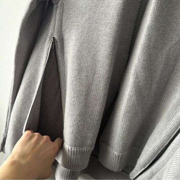 Lululemon Wrap It Up Sweater in light grey - Picture 10 of 11